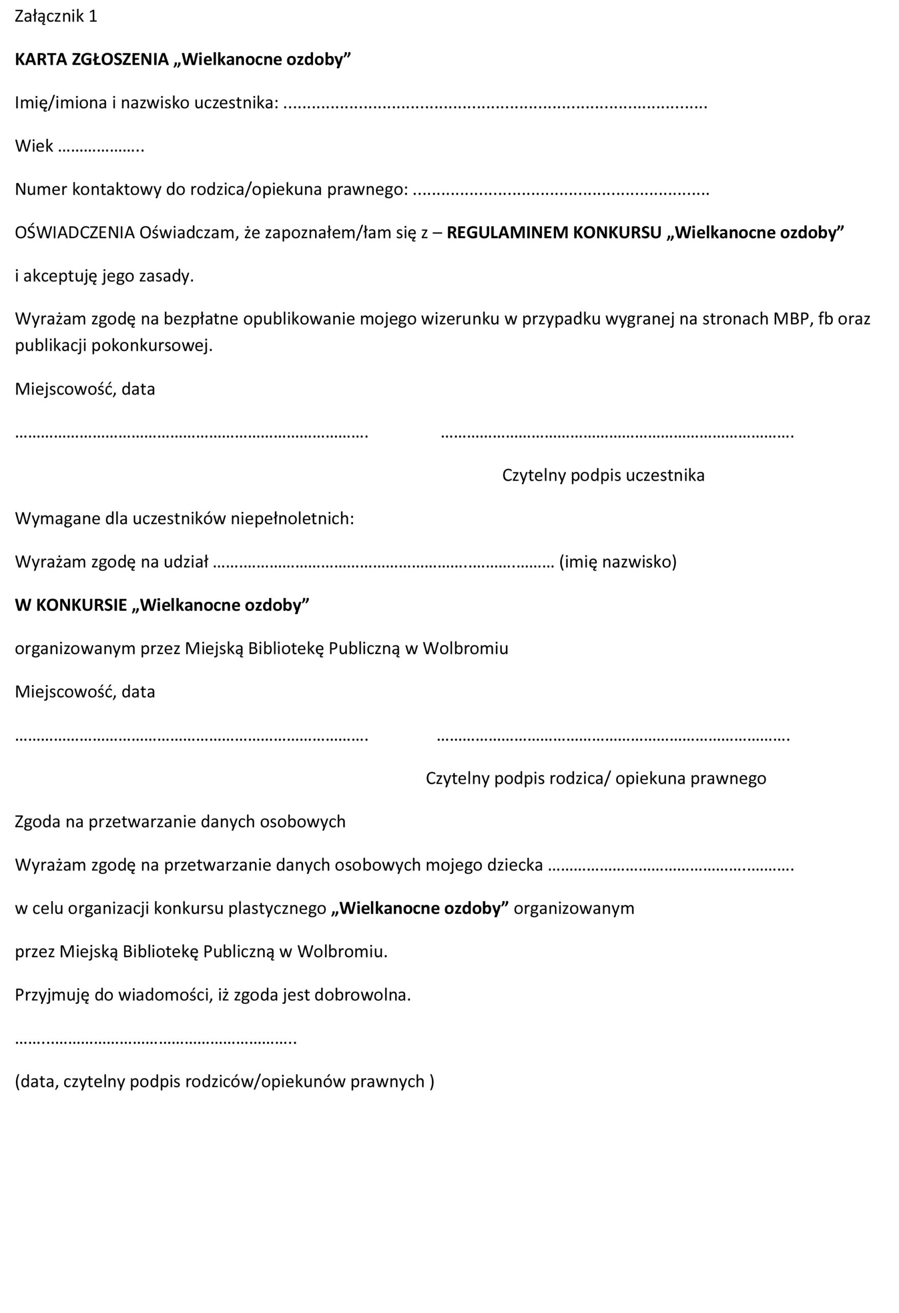 karta zgłoszeń Wielkanocne ozdoby 2026-3